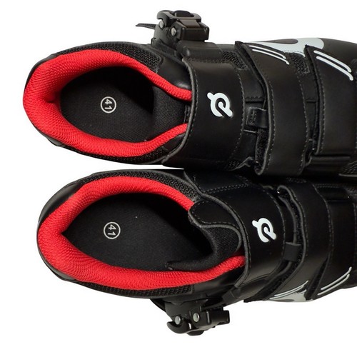 Peloton Cycling Shoes - EU 41 Men’s Sz 8 - Women’s Sz 10 - Black/Red NEW - Picture 7 of 12