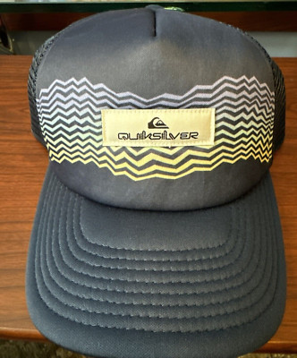 QUIKSILVER Men's Trucker Hat ''Raven Coop'' - One Size - Blue- (AQYHA05170)