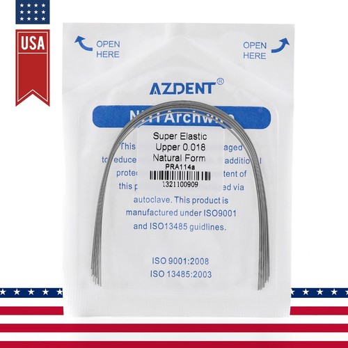 10pcs AZDENT Dental Orthodontic Elastic Niti Round Arch Wires Natural Form Round - Picture 17 of 101