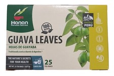 25 Tea bags Hoja de Guayaba Guava Leaves Tea bags 1 Box
