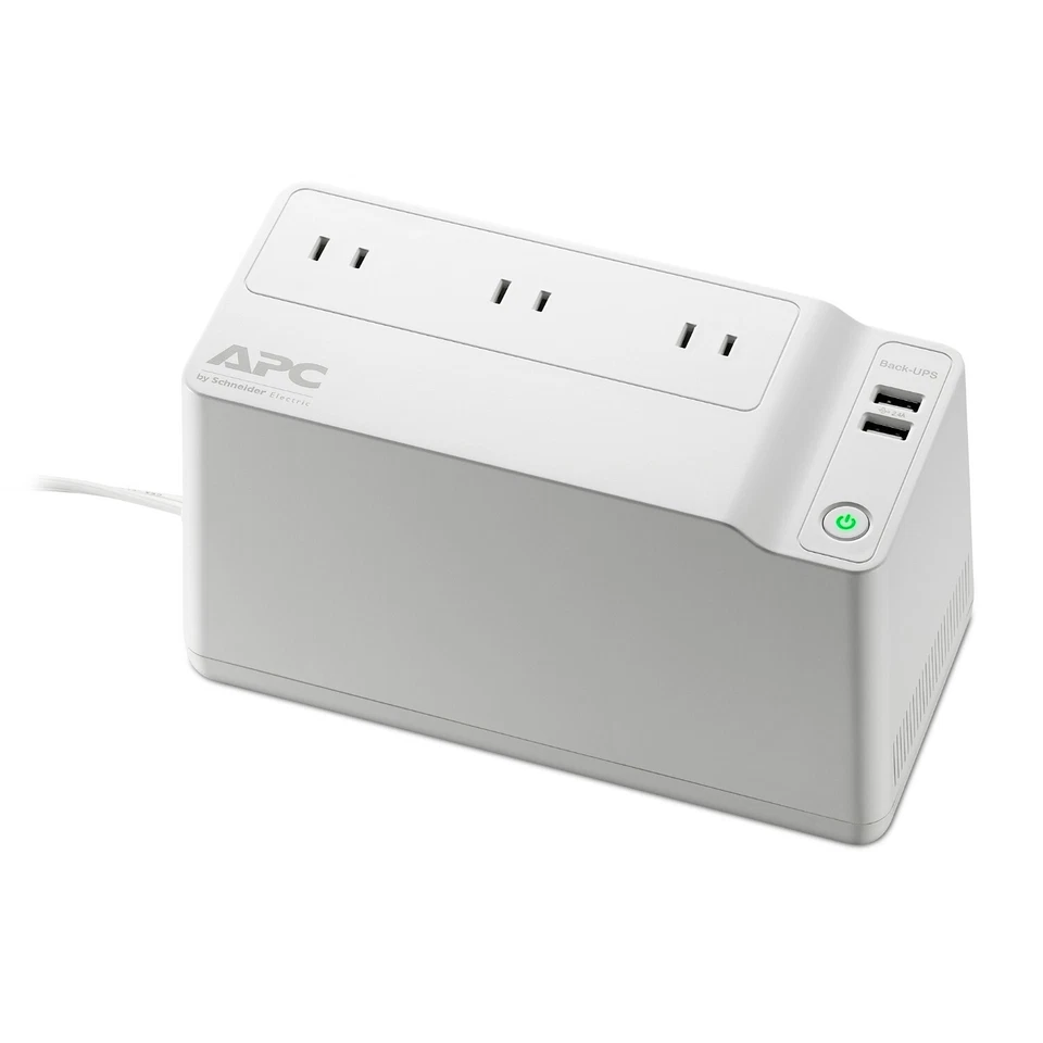 NIB APC Back-UPS BGE90M 75W & 2 USB Charging Ports (for phone & tablet, not PC) - Image 3 of 4