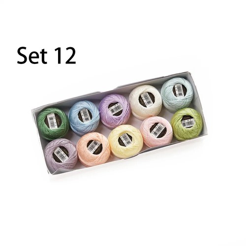 8 Crochet Thread Double Mercerized Long Staple Cotton Pearl Set 5 Grams Ball - Picture 13 of 67