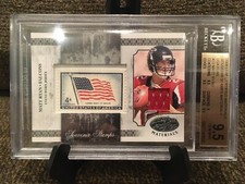 2008 Certified Matt Ryan USA Souvenir Stamp Patch /10 Graded BGS 9.5 GEM MINT 
