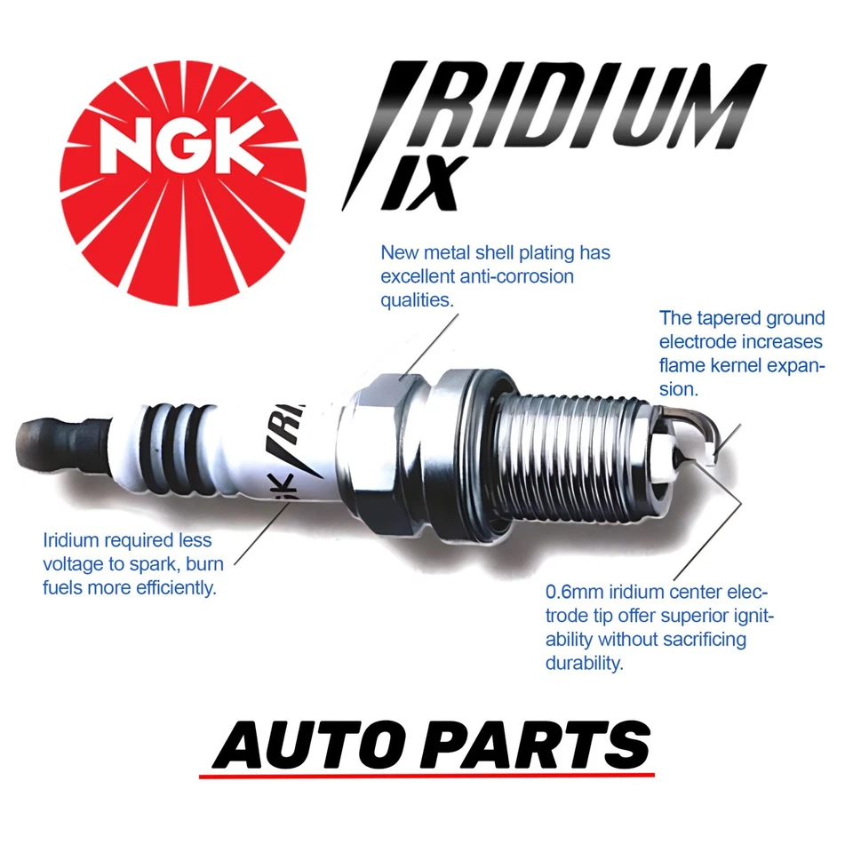 4×NGK IRIDIUM IX SPARK PLUGS FOR VAUXHALL ASTRA VXR 2.0 TURBO / CORSA VXR HEAT 7 - Image 2 of 2