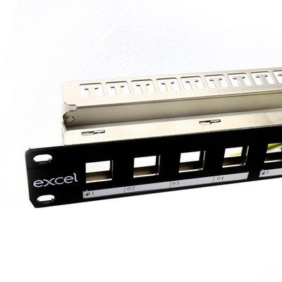 Excel Keystone Klinkenhalterung 16 Port Patchpanel Metall Kabel Management Bar 19 Zoll
