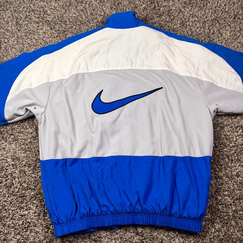 Vintage Nike Tracksuit Mens Large(12-14) Windbreaker Jacket Pants Nylon Lined - Picture 11 of 24