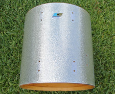 🥁70's LUDWIG USA 16" CLÁSICO PLATA BRILLO PISO TOM SHELL para JUEGO DE BATERÍA! L894