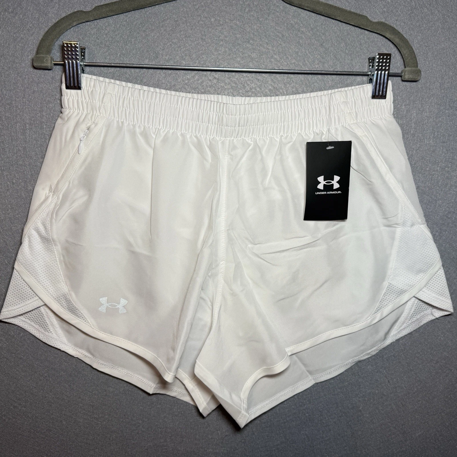 Under Armour Shorts Women's S Fly-By 3” Running Shorts Pocket Brief Liner Small