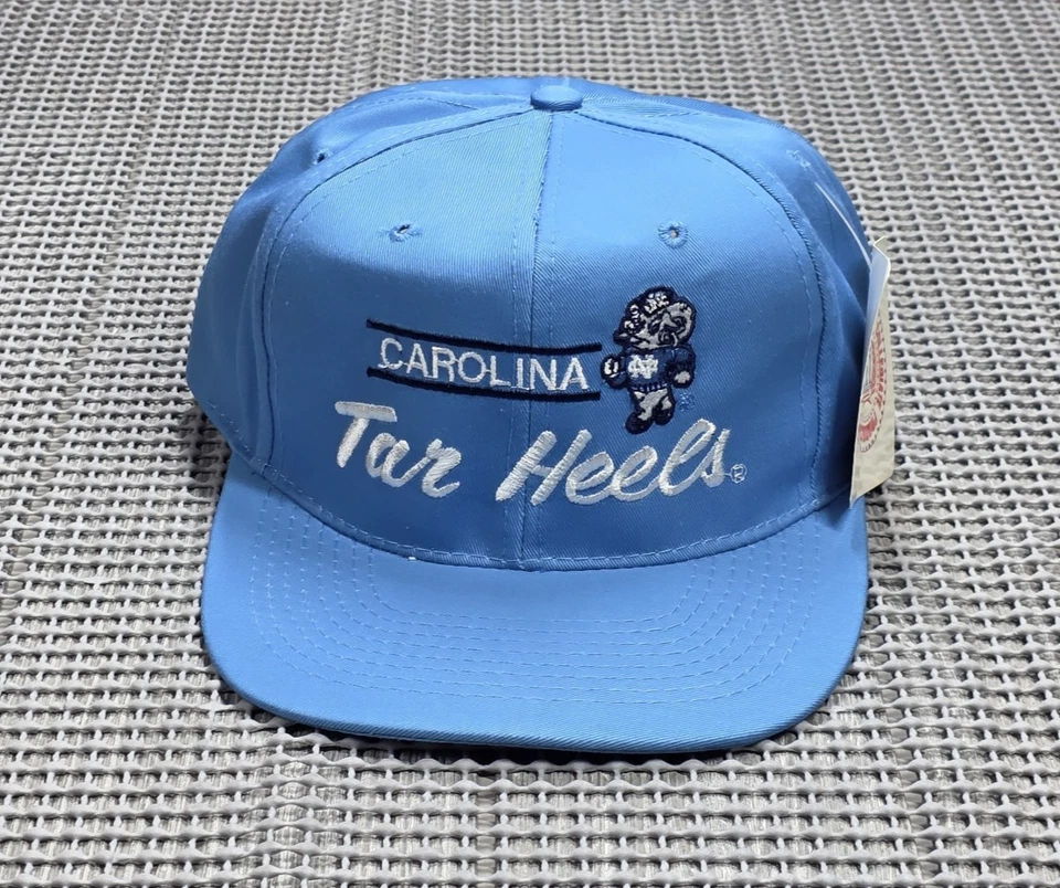 Винтажный NCAA Северная Каролина смолы каблуки американская игла бейсболки шляпа большой логотип редкая - Изображение 2 из 4