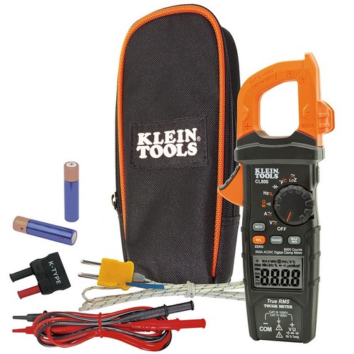 Klein Tools Klein Tools CL800 | Digital Clamp Meter 600A AC Auto-Range TRMS - Picture 1 of 5