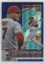 2022 Donruss Optic Diamond Kings Purple Pandora Prizm 50/99 Mike Trout #14 12p2