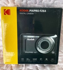 Kodak PIXPRO FZ53 Digital Camera 16MP 5X, RED with 32 GB card Open box