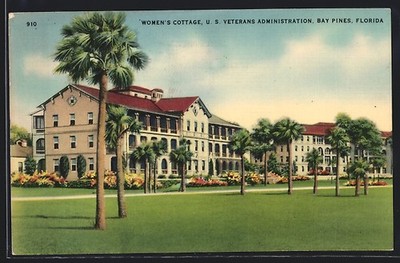 Ansichtskarte Bay Pines, FL, Women´s Cottage, US Veterans Administration 1945 