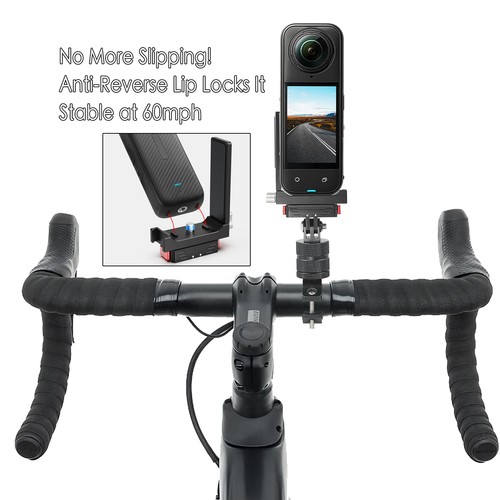 Dual Cold Shoe Magnetic Mount for Insta360 X2 X3 X4 X5 Camera  L Bracket - Picture 3 of 11