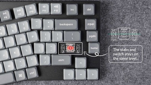 Clavier mécanique sans fil Keychron K15 Max Alice, QWERTY US, K15M-H3 Brown - Photo 9/16