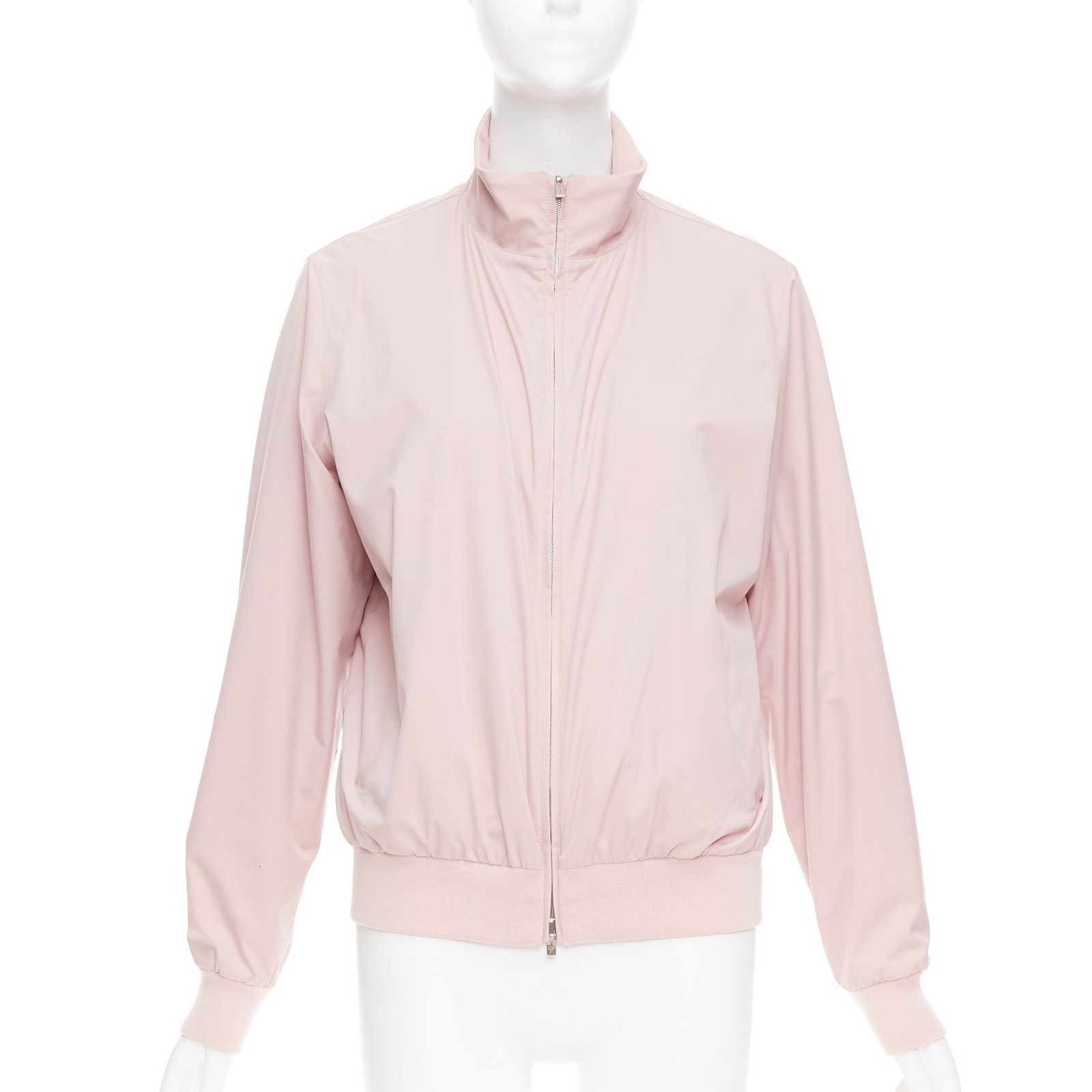 LORO PIANA Green Storm System Windjersey pink reversible bomber M