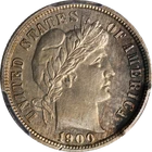 1900 Barber Dime Proof PCGS PR62 Great Eye Appeal Strong Strike