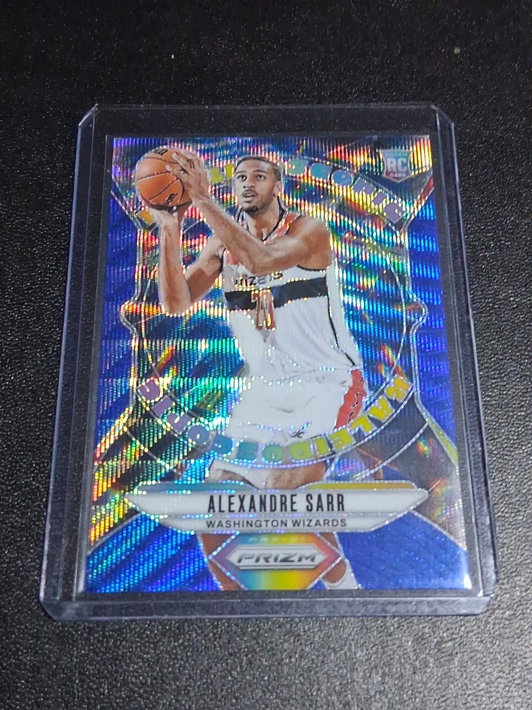 2024-25 Panini Prizm - Kaleidoscopic Alexandre Sarr Blue Wave Prizm Rc /175