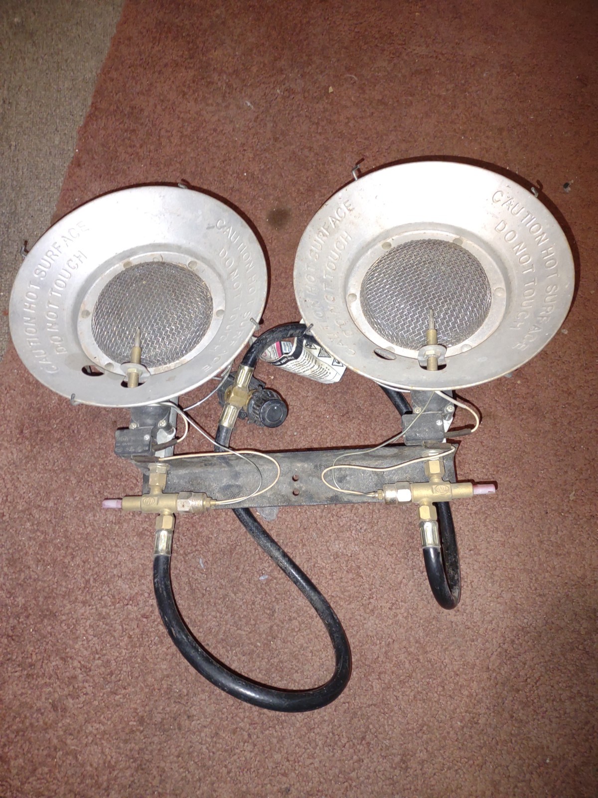 Double Burner Tank Top Infrared Gas Heater