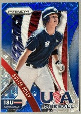 2014 Panini Prizm USA Baseball Blue Mojo Prizm /75 Buster Posey #10