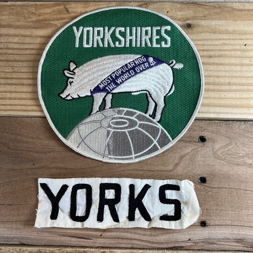 Lot of 2 VTG Yorkshires Popular Hog Back Jacket & Chain Stitch Yorks