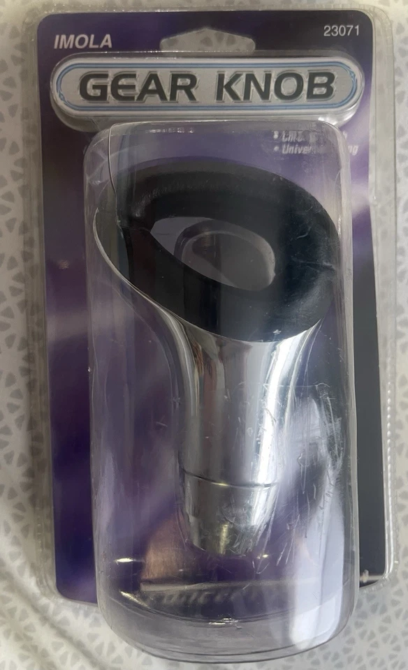 Nueva perilla de engranaje Imola 23071 Concept XT sellada de fábrica negra plateada adaptable universal Foto 2 de 4