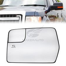 Driver Side Mirror Glass Spotter W Heated Fit For Ford F150 F-150 2011-2014