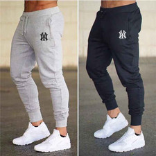 Joggers Sweatpants Men's Casual Slim-fit Fleece Pants Pockets Tapered Fit Gym