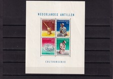 G018 Netherlands Antilles 1962 Local Culture used minisheet