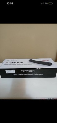 NEW TopVision Sound Bar For TV, Sound Bar built in Subwoofer Wired & Wireless .
