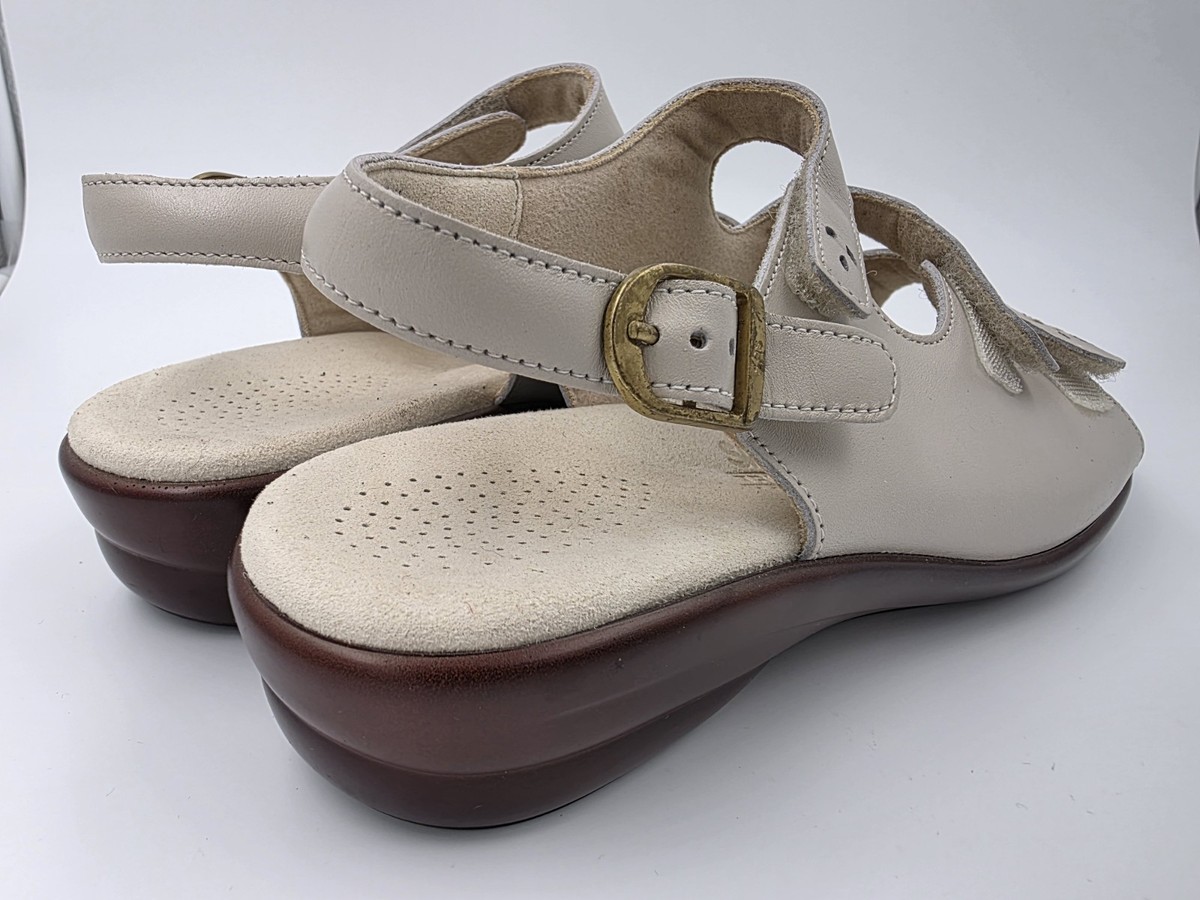 SAS Quatro Slingback Sandal , Bone, Womens 9N, View 4