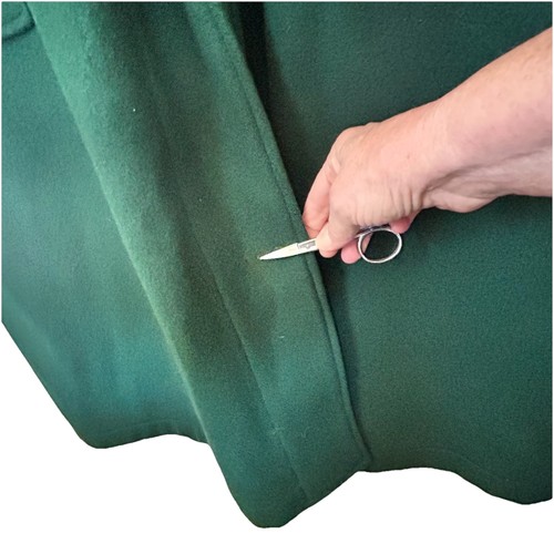 VTG Polo Ralph Lauren Wool Duffel Toggle Trench Coat Hooded Men’s Large Green - Picture 10 of 11
