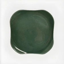 VTG Russel Wright Steubenville American Modern Chop Plate Platter Green 12.5”