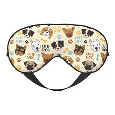 Cute Dog Sleep Mask Breathable Soft Eye Mask for 1 Count Pack of 1 Black29