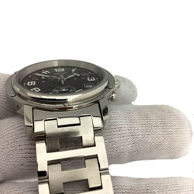 HERMES Clipper CL1.910 Chronograph Quartz Stainless Steel  display picture 3