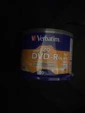 VERBATIM AZO DVD-R 16X 4.7GB Branded Logo 50 pack Spindle 95101