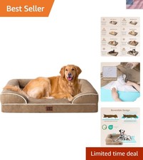 Orthopedic Dog Beds for Extra Large Dogs, Waterproof Memory Foam Dog Bed with...