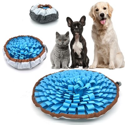 Dog Snuffle-Mat Slow-Feeder-Bowl - Simulating Grassland for Boredom, Encourag...