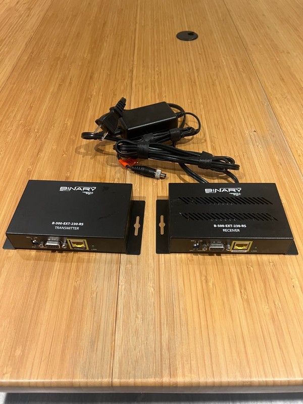 Binary Transmitter and Receiver B-500-EXT-230-R-S with power cord used