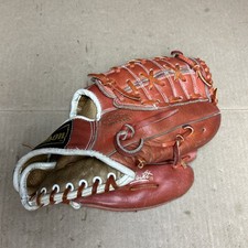 Vintage Wilson A2664 Baseball Glove - Youth Leather Craft Built Red White