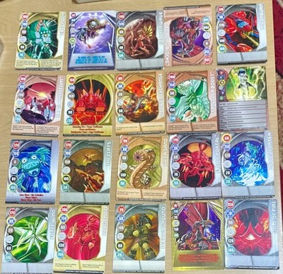 BAKUGAN BATTLE BRAWLERS 20 METALL KARTEN METALL DRAGONOID EL CONDOR ETC.
