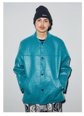 Supreme Faux Croc Car Coat Setup Teal L Jacket & Pants 34 Used | eBay