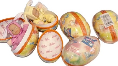 Zapf Creation Mini Osterei, ca 9.5 cm mit süsser Minipuppe mit Hasenohren, Neu
