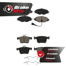 Front Rear Ceramic Brake Pads Kit For 2019-2023 Volkswagen Jetta 1.5L 1.4L