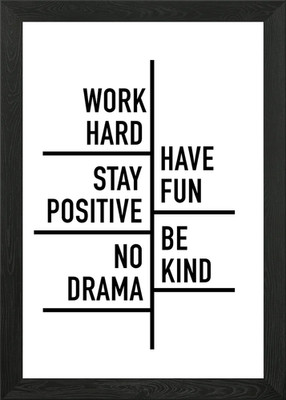 Arbeit Büro Zitate Gerahmtes Wandbild Poster Leinwanddruck Bild