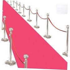 Pink Carpet Runner for Party,140GSM 2.62FTx15FT Carpet Party Decorations,Pink
