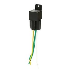 Car Relay DC 12V 40A 4 Pin with SPDT 12AWG Harness Sockets Fuse Waterproof Color