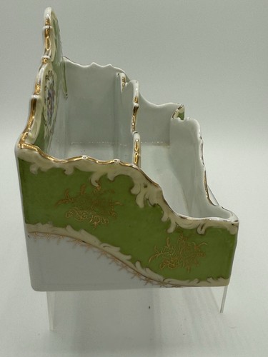 Charles Ahrenfeldt RL Dresden Hand Painted Porcelain 3 pc Desk set C 1886-1910 - Picture 6 of 23