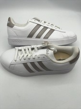 adidas Grand Court 2.0 Women  s Shoes White/Platinum Metallic - Size 9.5