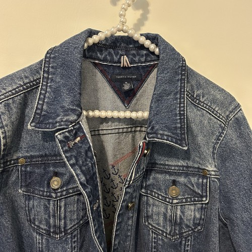 Tommy Hilfiger Jeansjacke blau Denim Damen XL Festival Country Cowgirl Boho - Bild 4 von 10